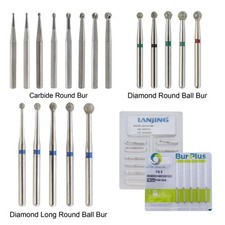 Wave Dental Round Carbide Bur FG Diamond Bur Surgical Long Round Ball High Speed