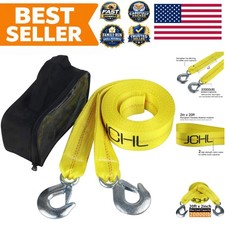 Durable 20 Ft Nylon Tow Strap 2 - 20000 Lbs Recovery Rope For All Vehicles Durable 20 Ft Nylon Tow Strap 2 - 20000 Lbs Recovery Rope For All Vehicles