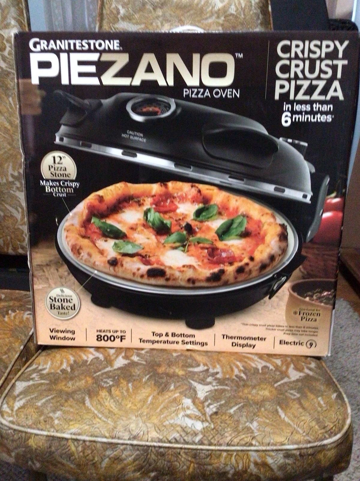 NEW GRANITESTONE PIEZANO Crispy Crust Pizza Oven Electric Pizza Indoor Oven
Opens in a new window or
