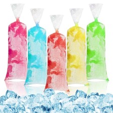 MAQIHAN 400 Ice Candy Plastic Bags - 4x12 Bolsas para bolis de hielo Clear