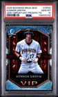 PSA 10 Mojo Refractor KONNOR GRIFFIN 2025 BOWMAN VERY IMPORTANT PROSPECTS VIP20