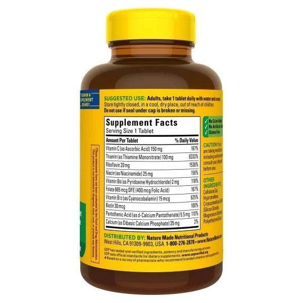 Complejo Super B Nature Made, 460 comprimidos Foto 2 de 3