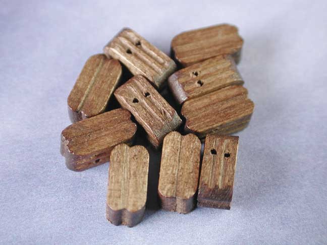 Caldercraft 10mm Walnut Single Blocks (10) RC Scale Model Boats & Ships