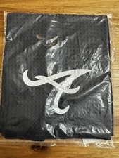 Atlanta Braves MLB Microfiber Golf Towel with carabiner attachment 15x15