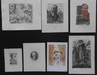 Exlibris Konvolut Musik und Komponisten dabei DENISENKO CHERNETSOVA PARASTUK