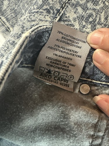 Silver Jeans Aiko Light Weight Jean Capri Pants W30, 21 Inseam - Picture 8 of 9