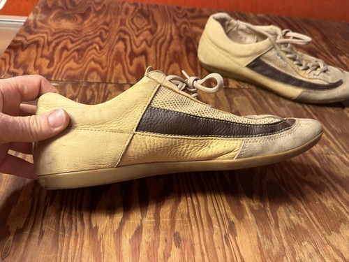 Scarpe sneakers/vestito vintage Miu Miu By Prada scamosciate/pelle taglia 11? - Foto 3 di 12