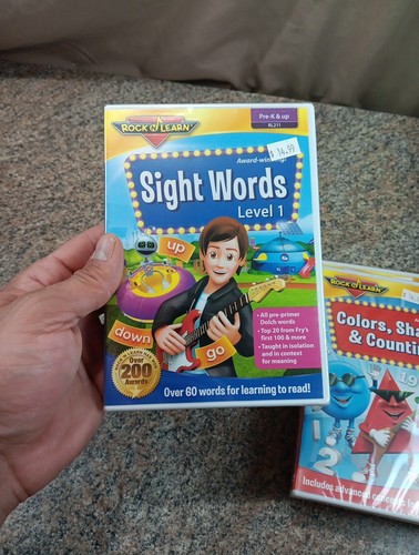 Rock N Learn DVD Menge 4 Alphabet, Farben Formen, erste Wörter, Sichtwörter Neu - Bild 6 von 6