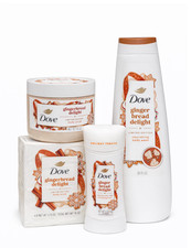Dove Gingerbread Delight Holiday Bundle Body Wash Scrub Deodorant Soap NEW