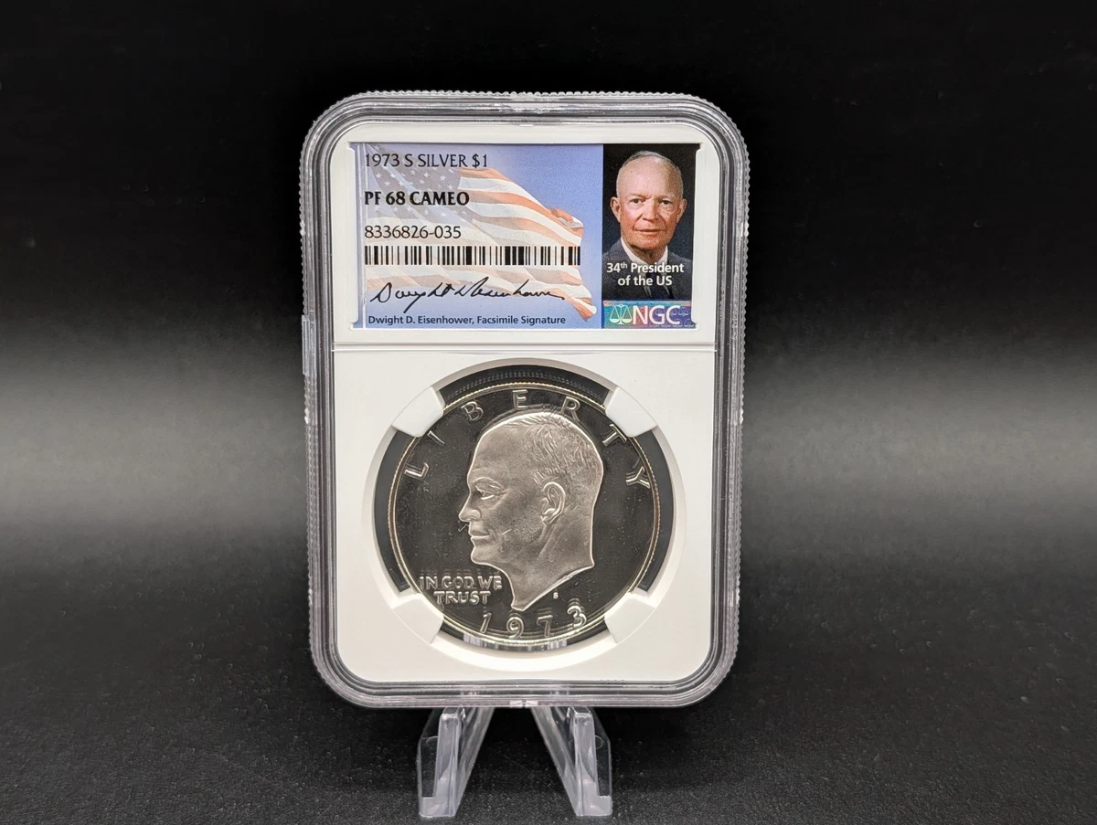 25+ Silver Proof 1973 Eisenhower Dollars (1971-1978) for sale
