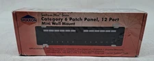 Shaxon Patch Panel 12 port Category 6 MINI WALL MOUNT MP117MA128-B