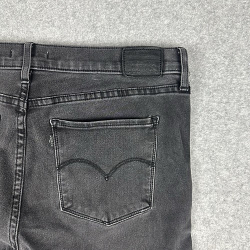 Levi's Premium 314 Shaping Straight Womens Jeans Size 32 W36" Dark Grey Stretch - Picture 11 of 14