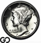 1937-S Mercury Dime, Blast White Gem BU++