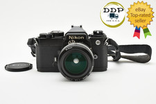 Near Mint Nikon FE Black SLR 35mm Film Camera Ai 28mm F2.8 Lens From JAPAN