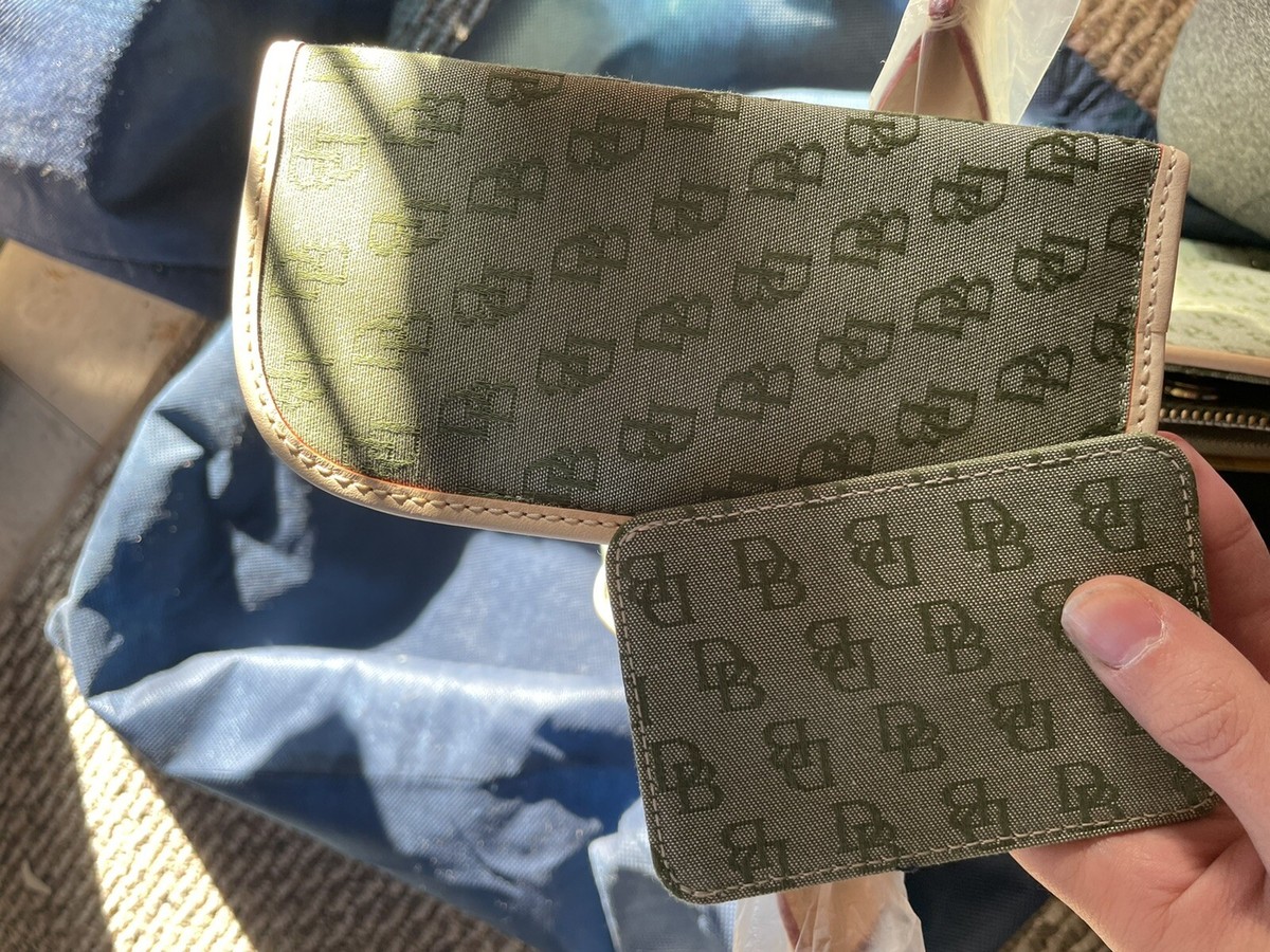 Dooney and Bourke Signature Monogram Jacquard Logo Bag Green