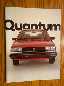 1982 Volkswagen Quantum 20-page Original Sales Brochure & Dealer Business Card