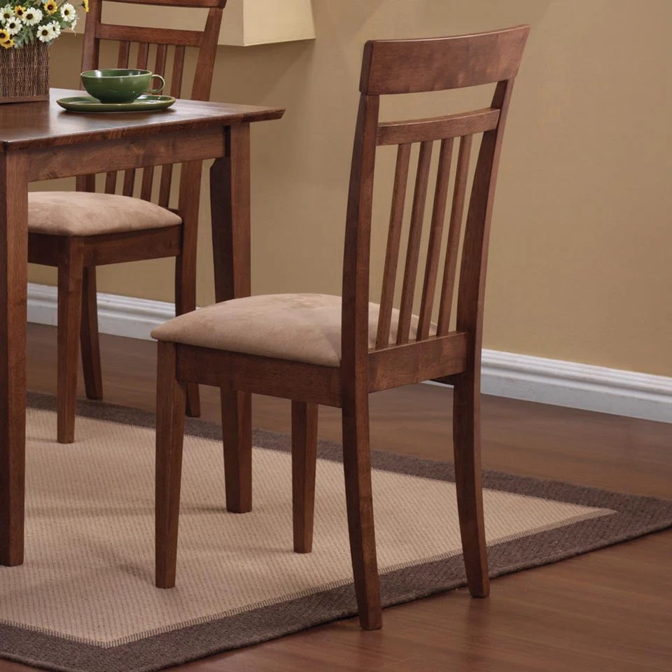 Robles 5-piece Dining Set Chestnut and Tan - Image 3 of 3