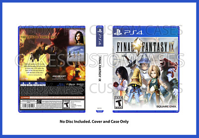 CUSTOM REPLACEMENT CASE Final Fantasy IX 9 PS4 NO DISC SEE