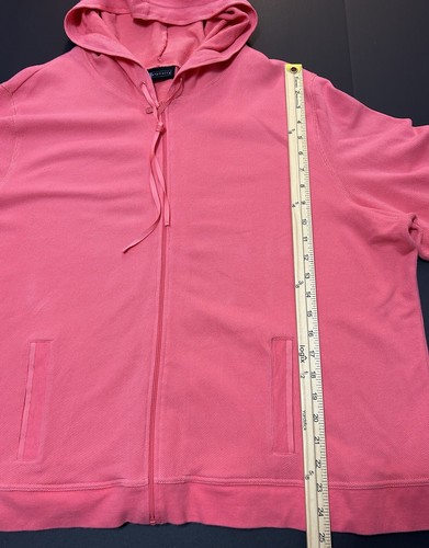 Chaqueta con Capucha Relativity Mujer Coral Talla Grande Cremallera Completa 3X - Imagen 2 de 8