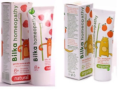 BILKA HOMEOPATHY TOOTHPASTE NATURAL HERBS 50 ml FOR CHILDREN 6+ and 2 + UK STOCK