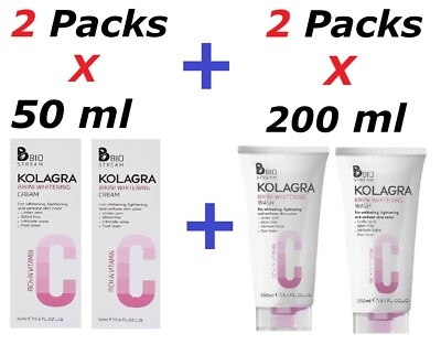 Kolagra Whitening Cream & Wash für Achseln, Bikinizone, Intimbereich