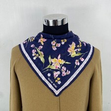 Vintage Hanae Mori Handkerchief Neckerchief Bandana Pocket Square Gift