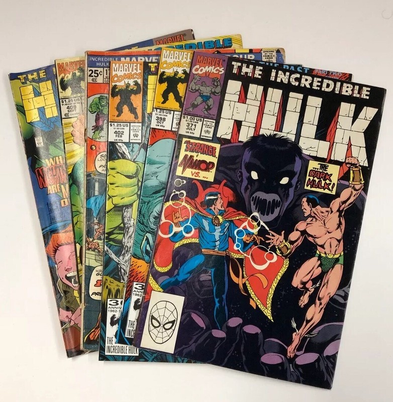 The Incredible Hulk Comic Book Lot Marvel Comics