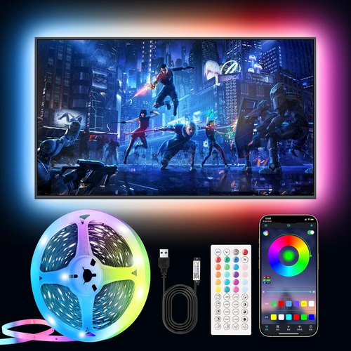 19.68Ft LED Strip Lights, Smart RGB LED Lights for 55-85 Inch Tvs, Music Sync Bl - Picture 11 of 11