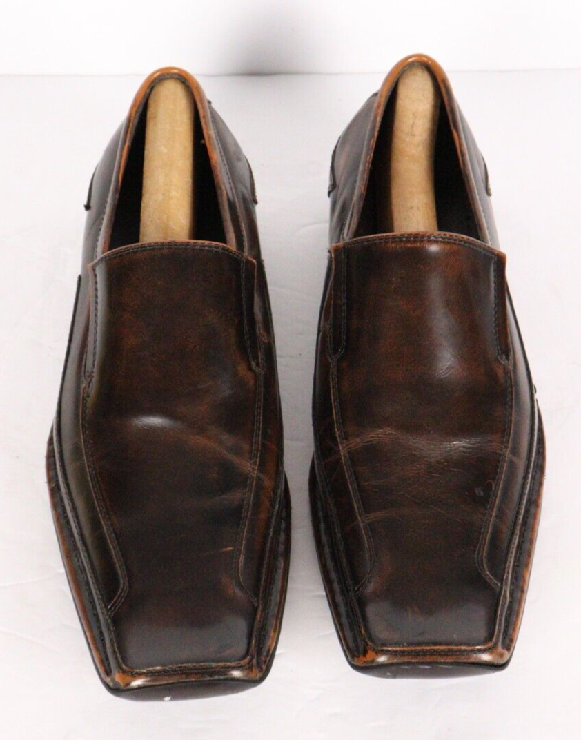 Giorgio Brutini Mens 10 M Brown Leather Slip On Loafers  display picture 1
