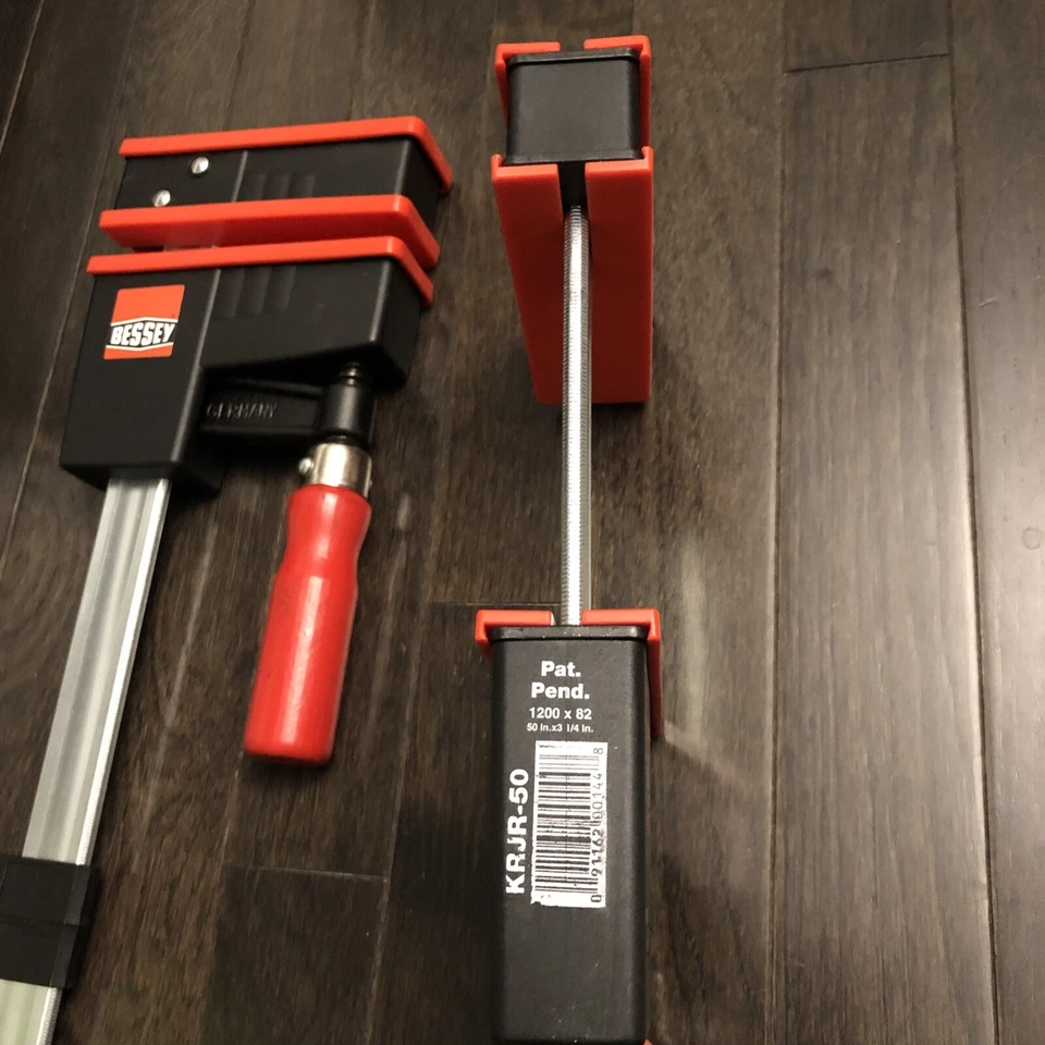 Nuevo juego de 2 abrazaderas de barra paralelas Bessey K-Body REVO Jr 50 pulgadas. KRJR-5 Foto 2 de 4