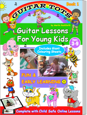 Guitar Tots Buch 1 - Buch & Online Videounterricht für Kinder von 3 - 9 Jahren