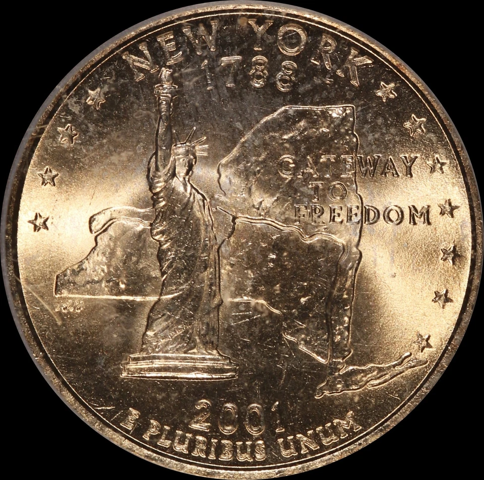 2001 P ICG MS66 Certified State Washington Quarter NY Philadelphia - Image 2 of 4