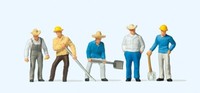 Preiser Figurensatz 1:87 Gleisbauarbeiter H0 Exklusiv Serie 10031