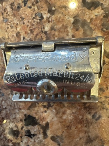 Antique Vintage 1914 WWI KHAKI EVER-READY SAFETY RAZOR SHAVING SET KIT 🔥 - Picture 11 of 13