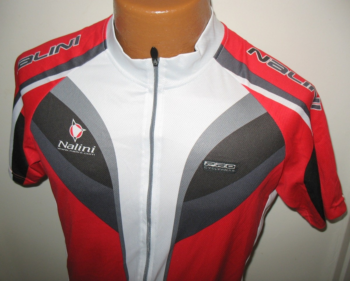 NALINI PRO CYCLEWEAR PRO ACTIVE CYCLING JERSEY FULL ZIP MADE IN ITALY SIZE XL