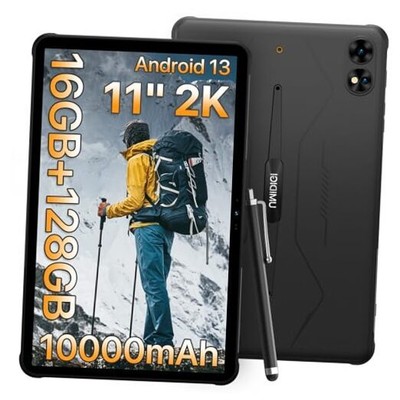  2K 11inch Rugged Tablet Android 13,Active T1 Octa-core 16GB RAM+128GB 