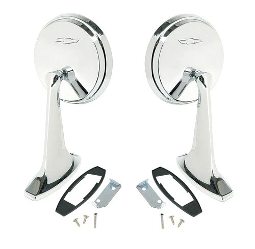 OER Outer Door Mirror Set With Bowtie For 1965-1966 Impala Bel Air Biscayne