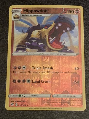 Hippowdon 094 1 Reverse Holo Rare Darkness Ablaze Pokemon Card Ebay Hippowdon 094 1 Reverse Holo Rare Darkness Ablaze Pokemon Card Ebay