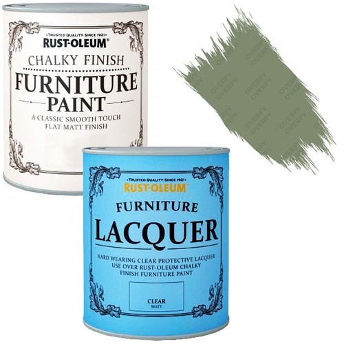 RustOleum Chalky Furniture Paint Chic Shabby 750ml Bramwell 125ml