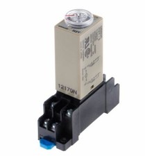 H3Y-2 , 220V AC, 0-60S Timer Time Relay , DPDT 8 Pins With PYF08A Socket Base.