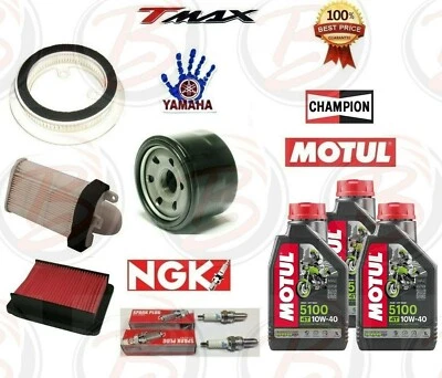 MOTUL NGK KIT TAGLIANDO YAMAHA TMAX 530 2012 2013 2014 2015 2016 OLIO MOTUL FILTRI CANDELE