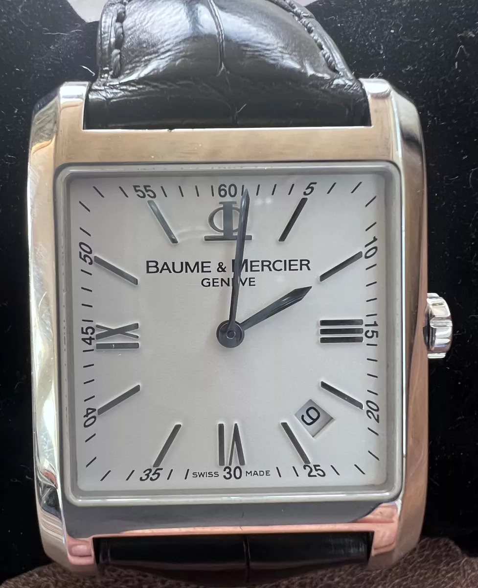Baume & Mercier Hampton 65562 XL 30mm Quartz White Roman Dial 