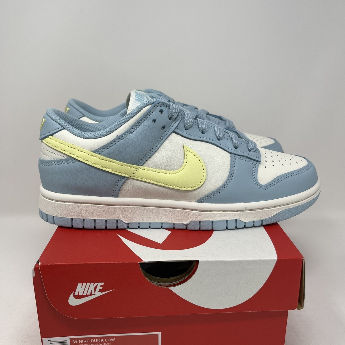 Nike Dunk Low Ocean Bliss Citron Tint Blue Yellow Women's Nike Dunk Low Ocean Bliss Citron Tint Blue Yellow Women's