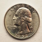 1952  *D* WASHINGTON SILVER QUARTER**NICE** FREE SHIPPING! M4152