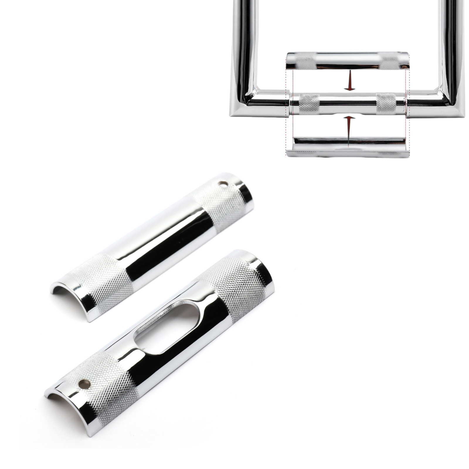 Motorcycle handlebar Riser Adapter changing mounting diameter from 1 to 1.25 