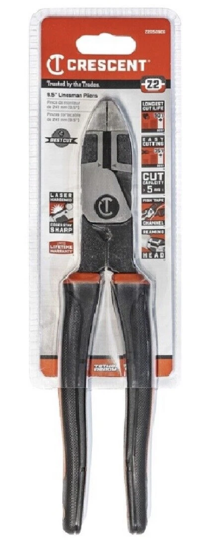 IDEAL High-leverage 9.5-in Electrical Lineman Pliers with Wire Cutter in  the Pliers department at