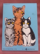Vintage 1980 Judy/ Instructo Cat and Kittens 13 pcs Puzzle J065012