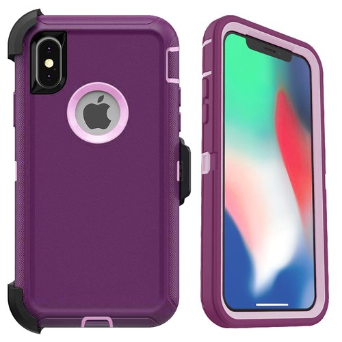 For iPhone X XS XR 11 12 13 14 15 Pro Defender Case Shockproof Cover Belt Clip - 第 28/31 張圖片