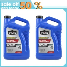 Super Tech High Mileage Full Synthetic SAE 5W-20 Motor Oil, 5qt 2pack