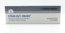 Power Swabs Stain Out Swabs Whitening Teeth Sheer Science Step 1 Box of 7pc NEW